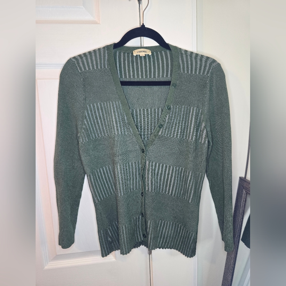 L'Agence Plunge Neckline Sweater Size large